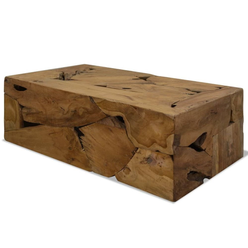 Petromila vidaXL Konferenčný stolík, 90x50x30 cm, pravé teakové drevo, hnedý